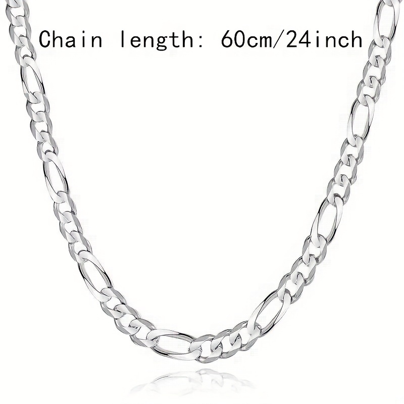 Men's Stainless Steel Cuban Chain Necklace 23 6in